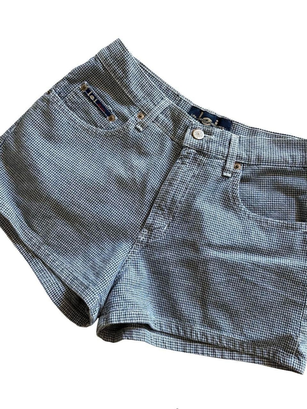 Vintage Lei Blue Mid Rise Shorts